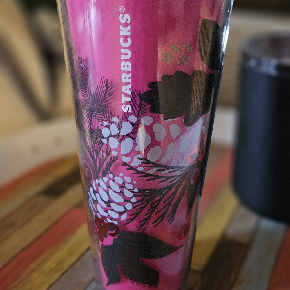 Starbucks Pink Floral Tumbler